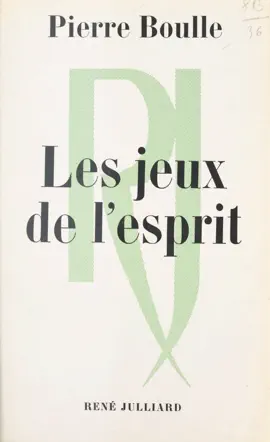 Les jeux de l'esprit