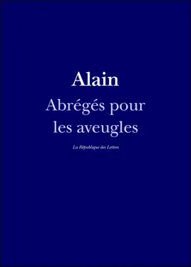 Read: Abrégés pour les aveugles Book