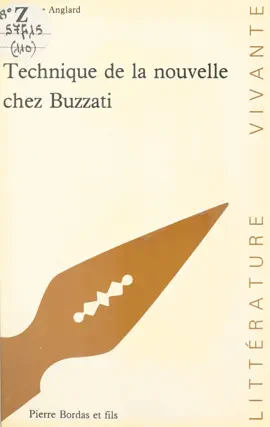 Read: Book Technique de la nouvelle chez Buzzati