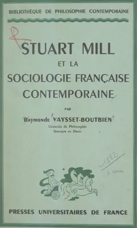 Read: Stuart Mill et la sociologie Book française contemporaine