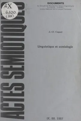 Read: Linguistique et sémiologie Book