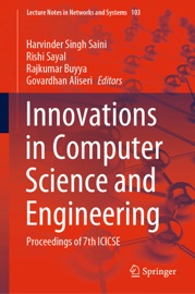 Innovations in Computer Science and Engineering - Harvinder Singh Saini, Rishi Sayal, Rajkumar Buyya & Govardhan Aliseri