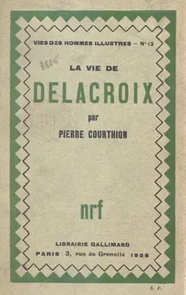 Read: La vie Book de Delacroix