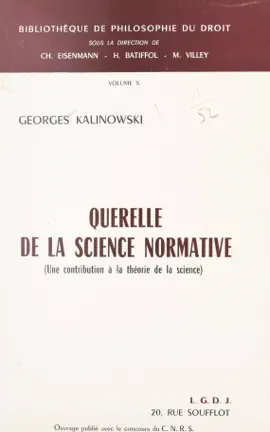 Read: Querelle de la science normative Book