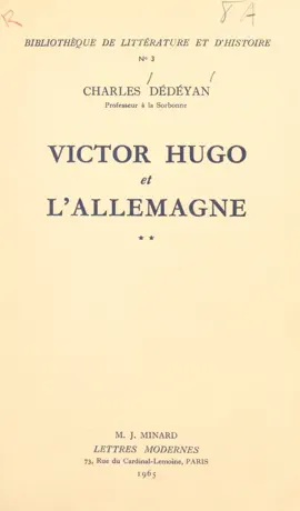 Read: Book Victor Hugo et l'Allemagne (2)