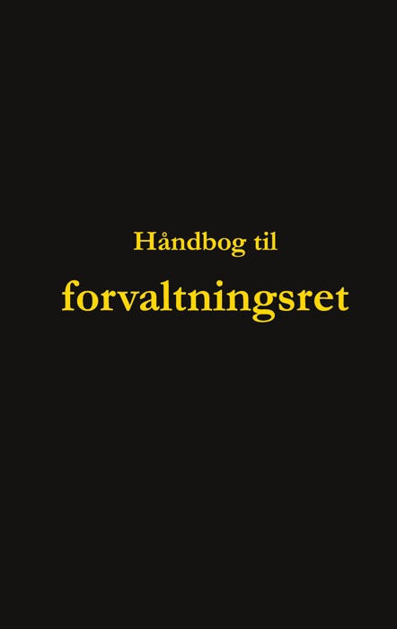 Håndbog til forvaltningsret