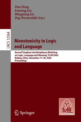 Read: Monotonicity Book in Logic and Language