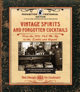 Vintage Spirits and Forgotten Cocktails: Prohibition Centennial Edition by Ted Haigh