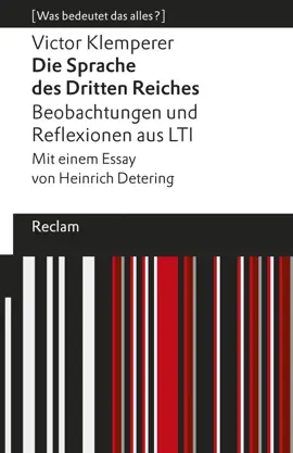 Read: Die Sprache des Dritten Book Reiches. Beobachtungen und Reflexionen aus LTI