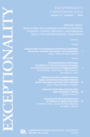 Students Who Are Exceptional and Writing Disabilities - Gary A. Troia & Steve Graham