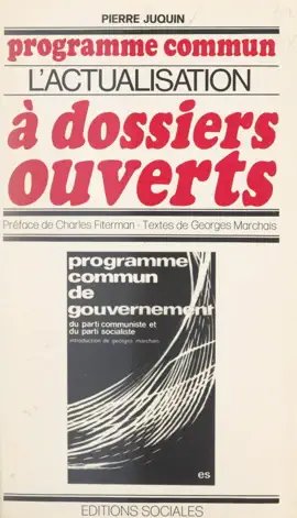 Read: Programme Book commun : l'actualisation à dossiers ouverts