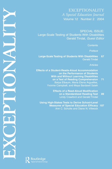 Large-scale Testing of Students With Disabilities