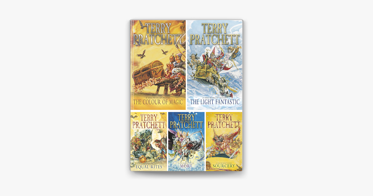 Terry pratchett discworld novel series 1 :1 to 5 books collection set (the  colour of magic, the light fantastic, equal rites, mort, sourcery): Terry  Pratchett: 9789123631124: : Books