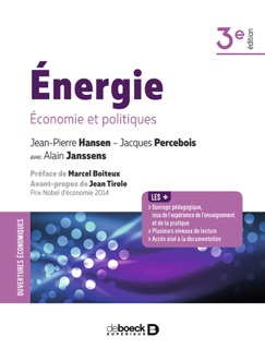 Énergie : Économie et politiques by Marcel Boiteux, Jean-Pierre Hansen, Jean Tirole, Alain Janssens & Jacques Percebois