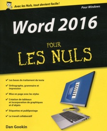 Word 2016 Pour les Nuls - Dan Gookin