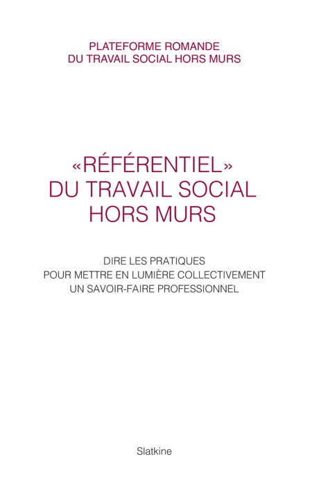 Référentiel du travail social hors murs