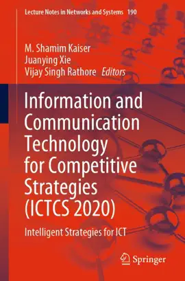 Read: Information and Communication Technology for Competitive Strategies (ICTCS 2020) Book