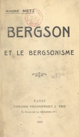 Read: Bergson et Book le bergsonisme