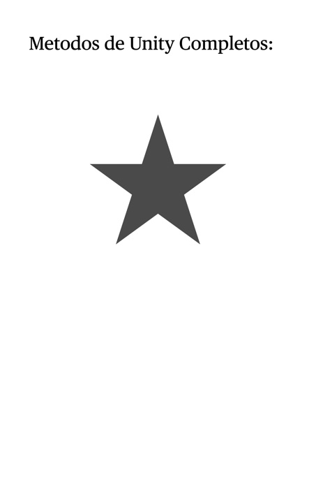 Metodos de unity completos