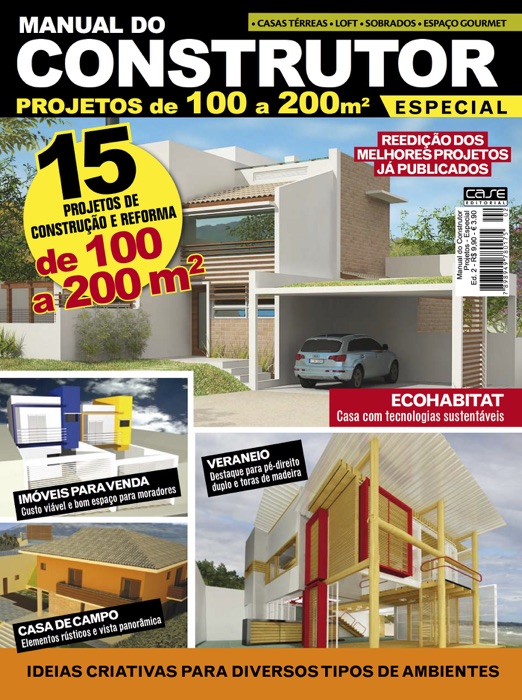 Manual do Construtor Projetos Especial Ed. 2 - 15 Projetos de 100 a 200 m²