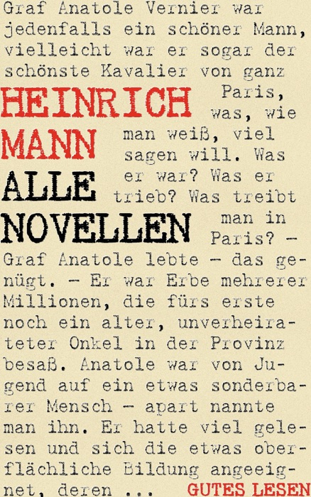 Heinrich Mann - Alle Novellen