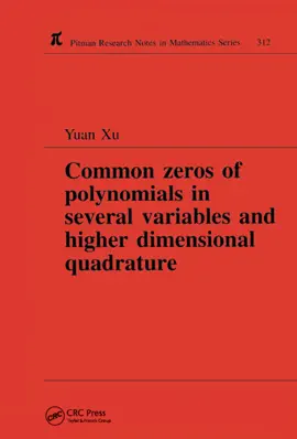 Read: Common Zeros of Book Polynominals in Several Variables and Higher Dimensional Quadrature