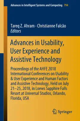 Read: Book Advances in Usability, User Experience and Assistive Technology