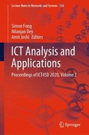 ICT Analysis and Applications - Simon Fong, Nilanjan Dey & Amit Joshi