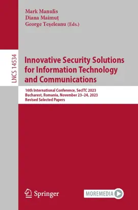 Read: Innovative Security Book Solutions for Information Technology and Communications