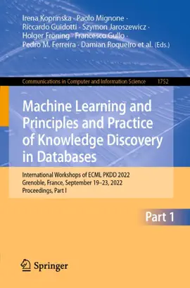 Read: Machine Learning and Principles and Practice of Book Knowledge Discovery in Databases
