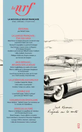 Read: La Nouvelle Revue Française N° 653 Book