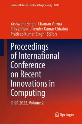 Read: Book Proceedings of International Conference on Recent Innovations in Computing