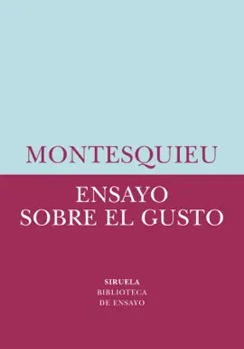 Read: Ensayo Book sobre el gusto