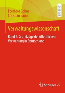Verwaltungswissenschaft by Eberhard Bohne & Christian Bauer