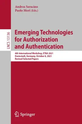 Read: Emerging Technologies for Authorization Book and Authentication