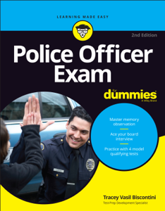 Police Officer Exam For Dummies - Tracey Vasil Biscontini Cover Art