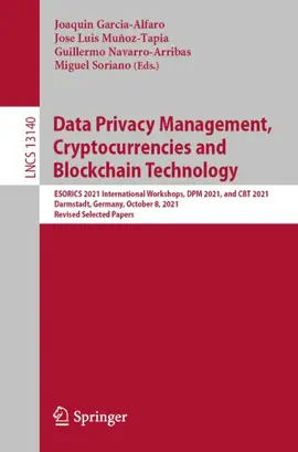 Read: Data Privacy Management, Book Cryptocurrencies and Blockchain Technology