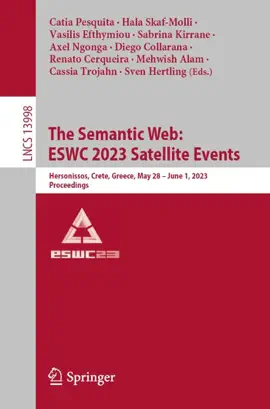 Read: The Semantic Web: ESWC 2023 Satellite Book Events