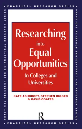Read: Book Researching into Equal Opportunities in Colleges and Universities