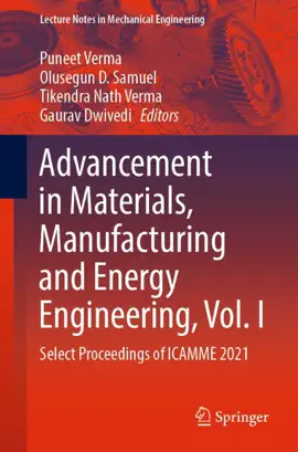 Read: Advancement in Book Materials, Manufacturing and Energy Engineering, Vol. I