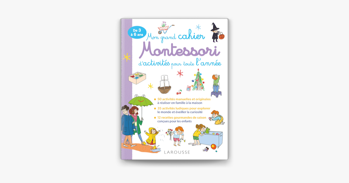 Mon grand cahier Montessori des premiers mots