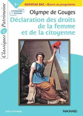 Read: La Déclaration des droits de la Book femme et de la citoyenne - Classiques et Patrimoine