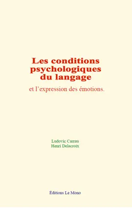 Read: Les conditions psychologiques du langage et l’expression des émotions Book