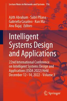 Read: Intelligent Systems Design and Applications Book
