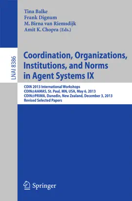 Read: Book Coordination, Organizations, Institutions, and Norms in Agent Systems IX