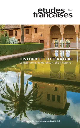 Read: Études Book françaises. Volume 53, numéro 3, 2017