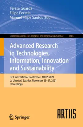 Read: Advanced Research in Technologies, Information, Innovation and Sustainability Book
