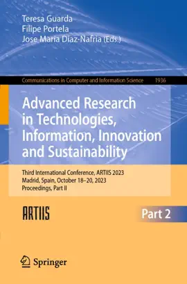 Read: Advanced Research in Technologies, Information, Innovation and Book Sustainability