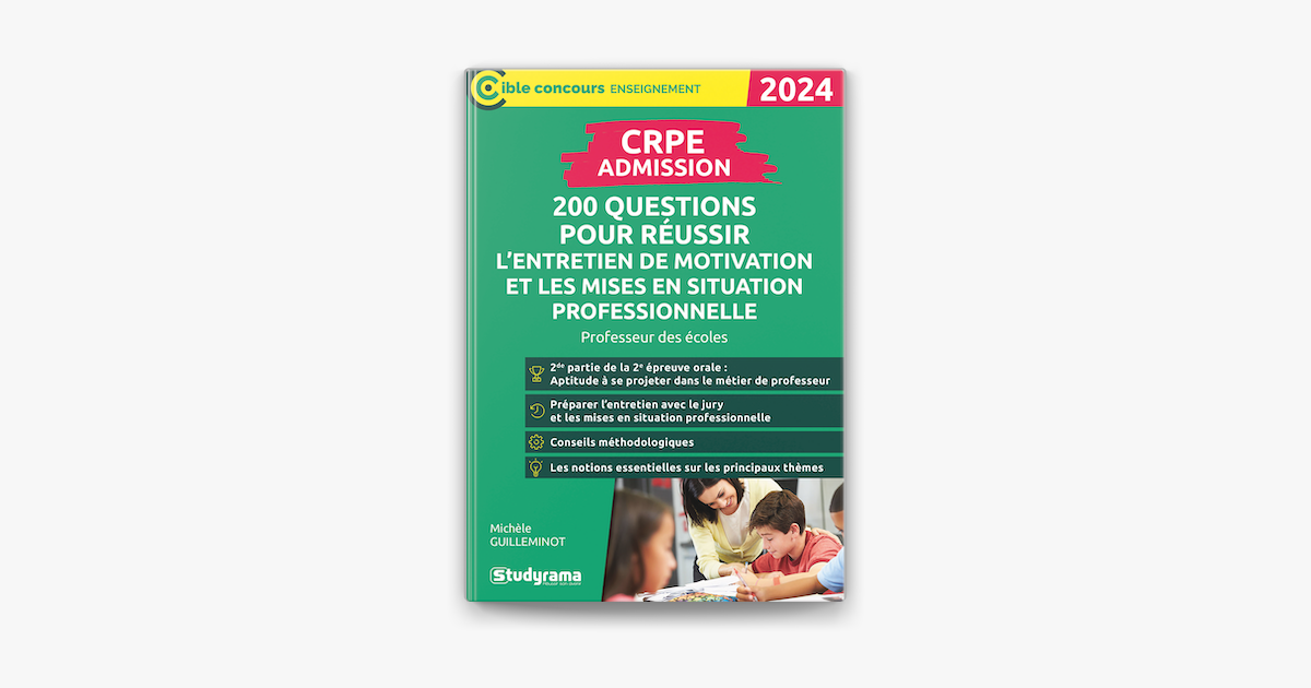Crpe Toulouse Page De Garde Mise En Situation Professionnelle CRPE - Admission - 200 questions pour réussir l’entretien de