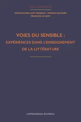 Read: Voies Book du sensible : expériences dans l'enseignement de la littérature
